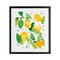 Stupell Industries Garden Lemons with Pastel Florals Framed Print Under Glass, design by Lanie Loreth